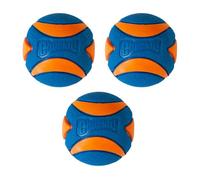 ChuckIt! Ultra Squeaker Ball Dog Toy Ball Durable Rubber Squeaky Dog Ball Chuck It Launcher Compatible Toy For Dogs, 3 Pack, Medium
