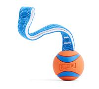 Chuckit! Ultra Tug Dog Toy - Interactive Durable Rubber Ball for Tug of War & Fe