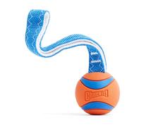 Chuckit! Ultra Tug Dog Toy - Interactive Durable Rubber Ball for Tug of War & Fetch, Medium 6.5 cm (Pack of 1)