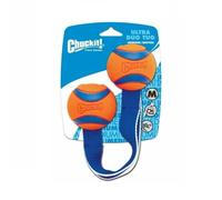 Chuckit Ultra Tug Duo Medium Durable Rubber Ball Play Fetch Game For Dogs Puppy
