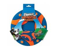 Chuckit Whistle Flight Flyer Dog Puppy Frisbee Run Play Fun Lightweight Flexible