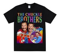 Chuckle Brothers Homage T Shirt Mens T-Shirts Tee Funny Tshirt VTG 90S Top L Black