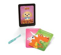Chuckle & Roar DoodleJamz Multicolor Interactive Portable Vibrant No-Mess Sensory Drawing Board - Ages 3+, 6 Activity Cards Included, Free Online Activities, Great for Travel