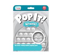 Chuckle & Roar - Pop It! Braille - Tactile Sensory Fun Popping Game - Standard Braille Teaches Letters - Great for Preschoolers - Ages 3 and Up