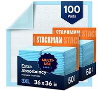 Chucks Pads Disposable [100-Pack] Adult Incontinence Underpads 36"x 36" Extra Large Absorbent Fluff Protective Bed Pads, Toddler Mattress Pads - Pee Pads for Kids & Adults - Dog & Puppy Training Pads