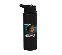 Chucky All Torn Up Creepy Smile Stainless Steel Insulated Water Bottle