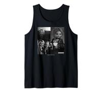 Chucky and Tiffany Black and White Horror Couple Style Tank Top