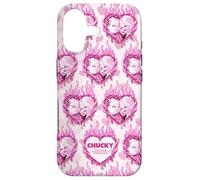 Chucky And Tiffany Flaming Hearts All-Over Print Case for iPhone 17