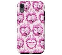 Chucky And Tiffany Flaming Hearts All-Over Print Case for iPhone XR