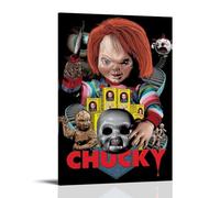 Chucky Canvas Wall Art Home Posters Are Suitable for Bedroom Dining Room And Living Room Beautiful Artwork Is A Great Gift for FriendsFrame-style20x30inch(50x75cm)
