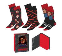 Chucky Child's Play (Halloween, Horror Movie) Socks Gift Box (Size UK 5-10)