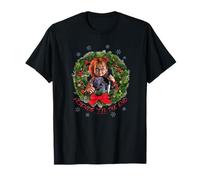 Chucky Christmas Wreath Friends Til the End T-Shirt
