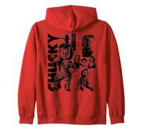 Chucky Collage Of Chaos Zip Hoodie