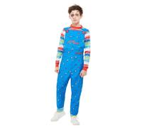 Chucky Costume - Blue - Dungarees & Top - 82005M