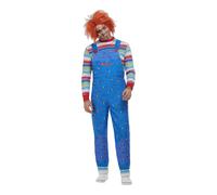 Chucky Costume with Top & Printed Dungarees Smiffys 50265 Halloween Fancy Dress