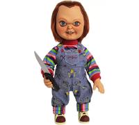 Child's Play Talking Mega Scale 15'' Scarred Chucky Doll +knife Mezco New