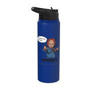 Chucky It's Time to Play to The End Pocket Hit Stainless Steel Insulated Water Bottle