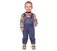Chucky Killer Doll Halloween Movie Kids Fancy Dress Boys Costume Childs Outfit