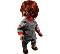 Child's Play 3 Chucky Pizza Face Talking Mega Scale Doll Sound 15" Mezco Toyz