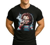 Chucky Smoke Weed Halloween Costume Outfit Men's T-Shirt, black, L