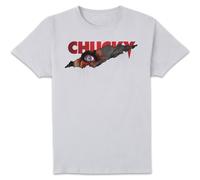 Chucky Tear Men's T-Shirt - White | Size: 5XL Chucky White 5XL