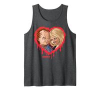 Chucky & Tiffany Bleeding Heart Tank Top, Men, Dark Heather Grey, Large