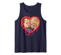 Chucky & Tiffany Bleeding Heart Tank Top, Men, Navy Blue, Medium