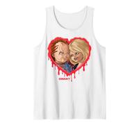 Chucky & Tiffany Bleeding Heart Tank Top, Men, White, Small