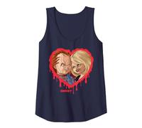 Chucky & Tiffany Bleeding Heart Tank Top, Women, Navy Blue, Small