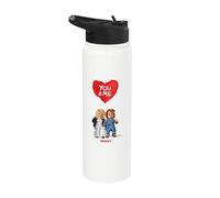 Chucky & Tiffany Blood Red Balloon Stainless Steel Insulated Water Bottle