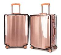 Chudian 2 Pieces Clear PVC Suitcase Cover, 30 Inch Waterproof Luggage Cover Clear Protective Luggage Cover Dustproof Luggage Covers Protectors for Suitcases Travel Luggage