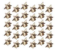 Chudian 30 Pieces Gold Star Lapel Pin - 1.8 CM 5 Pointed Metal Badge for Costume Decoration - for Women and Men