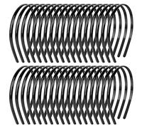 Chudian 36 Pieces Plastic Headbands, Black Hairband Plastic Plain Headband Hair Hoop Plastic Hair Headbands DIY Hair Accessories Hair Hoop with Teeth for Women Girls