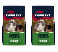 Chudleys Rabbit Royale Complete Rabbit Food 3kg - Nutritious Muesli Rabbit Feed with Cereals, Herbs and Vegetables, Fibre Rich Diet with Prebiotics for Growing and Adult Rabbits (Pack of 2)