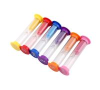 CHUENHEI Set of 12 Timer Hourglass Set, 30 Sec 1 Minute 2 Minutes 3 Minutes 5 Minutes 10 Minutes Hourglass Set Small, Toothbrush Timer Hourglass for Kitchen Timer, Office Desk Decoration