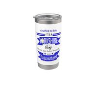 Chuffed to Bits Its A Yorkshire Thing Tyke Slang Stainless Steel Insulated Tumbler