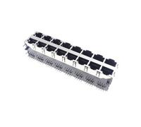 ChuFort Shielded RJ45 8P8C PCB Jack Right Angle Through Hole Network Connector(RJ45-8P8C-2X8P,2Pcs)