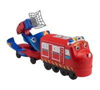 Chuggington Pop and Transform Rescue Wilson | Surprise Transformation Train Toy Toys for 3+ Years Old | Free-Rolling Wheels | 5 inch scale, Red