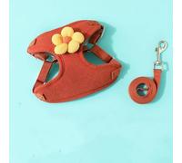 CHUGUIHAU Two Pieces of Retractable Tiger Fur pet Leash for Going Out Dog and cat Chest Harness pet Clothes Walking Dog Leash is Suitable for pet Walking, Jogging, and Training