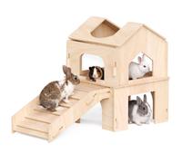 Chuiendi Bunny House, Rabbit Bunny Hideout & Castle with Ramp & Lookout Hut