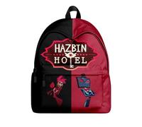 Chukamalilayi Anime Hazbin Hotel Backpack, Angel Dust/Alastor Cartoon Backpack Laptop Bag, 3D Printed Graffiti Anime Schoolbag for School, Travel, Sport (type1)