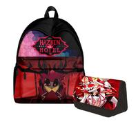 Chukamalilayi Anime Hazbin Hotel Backpack, Angel Dust/Alastor Cartoon Backpack Laptop Bag, 3D Printed Graffiti Anime Schoolbag for School, Travel, Sport (type15)