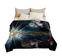 Chukamalilayi Death Note Blanket Anime Fleece Throw Light Yagami/Misa Amane Blanket Flannel Super Soft Warm Adults Kids Blanket for Sofa Bed (3, 150 * 200cm)