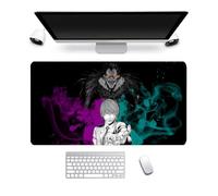 Chukamalilayi Death Note Mouse Pad Anime Mouse Mat Light Yagami/L/Ryuuku Printed Gaming Computer Keyboard Pad Laptop Mat Water-Resistant Mousepad for Office Student Desktop (8, 80 * 30cm)