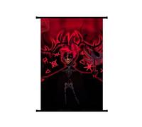 Chukamalilayi Hazbin Hotel Anime Scroll Paintings Alastor/Angel Dust/Charlie Morningstar/Vaggie/Lucifer Morningstar Hanging Poster Wall Art Prints Tapestry Decoration Pictures Home Decor (typ2)
