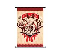 Chukamalilayi Hazbin Hotel Anime Scroll Paintings Alastor/Angel Dust/Charlie Morningstar/Vaggie/Lucifer Morningstar Hanging Poster Wall Art Prints Tapestry Decoration Pictures Home Decor (typ6)