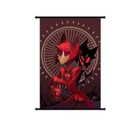 Chukamalilayi Hazbin Hotel Anime Scroll Paintings Alastor/Angel Dust/Charlie Morningstar/Vaggie/Lucifer Morningstar Hanging Poster Wall Art Prints Tapestry Decoration Pictures Home Decor (typ5)