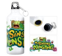 Chukamalilayi My Singing Monsters Sports Water Bottle Anime Aluminum Flask 600ml Capacity Hiking Outdoor Gym Water Bottle (type2)