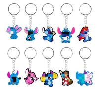 Chukua Keyring Cartoon Anime Keychain Pendant Silicone Figure Key Chain Keyrings Rings Kids Christmas Party Supplies Favors Bags fillers Novelty Toy Birthday Gift Boys Girls Key Charms Keychain Deko