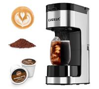 CHULUX SoloBrew Single Serve Coffee Maker, for K Cup and Ground, 3 Brew Sizes with Strong Button & Over Ice Feature, 14oz Removable Reservoir, for Home, Travel, RV, Office and Dorm